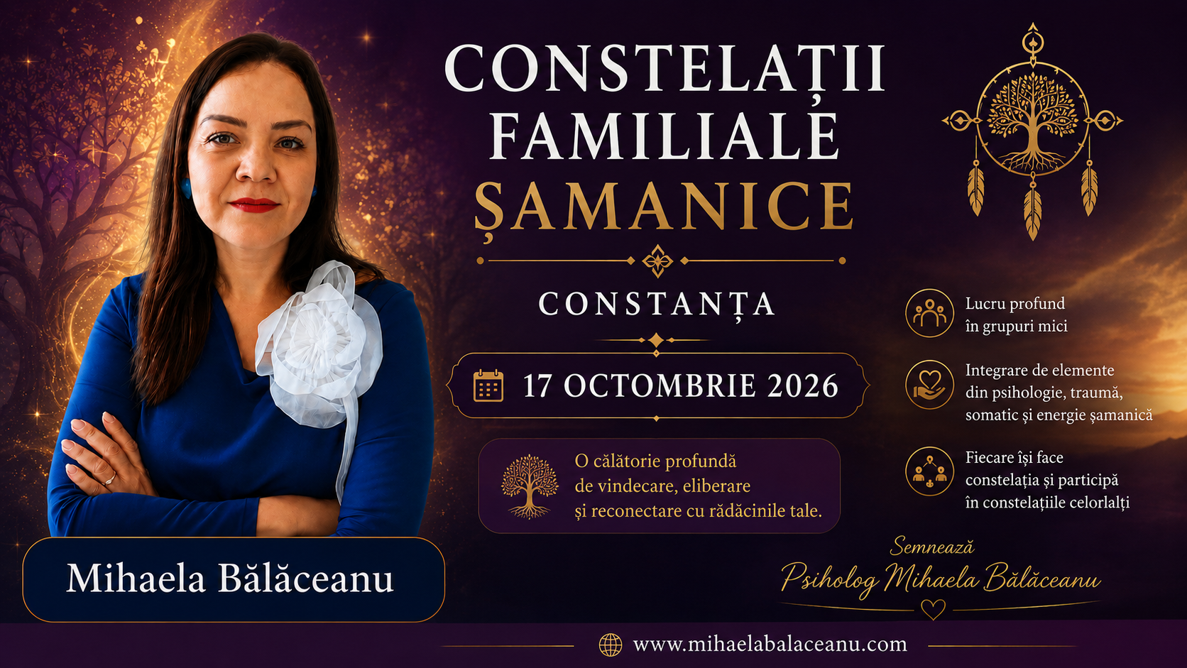 CONSTELAȚII FAMILIALE ȘAMANICE – CONSTANȚA- Sambata 17 OCTOMBRIE 2026