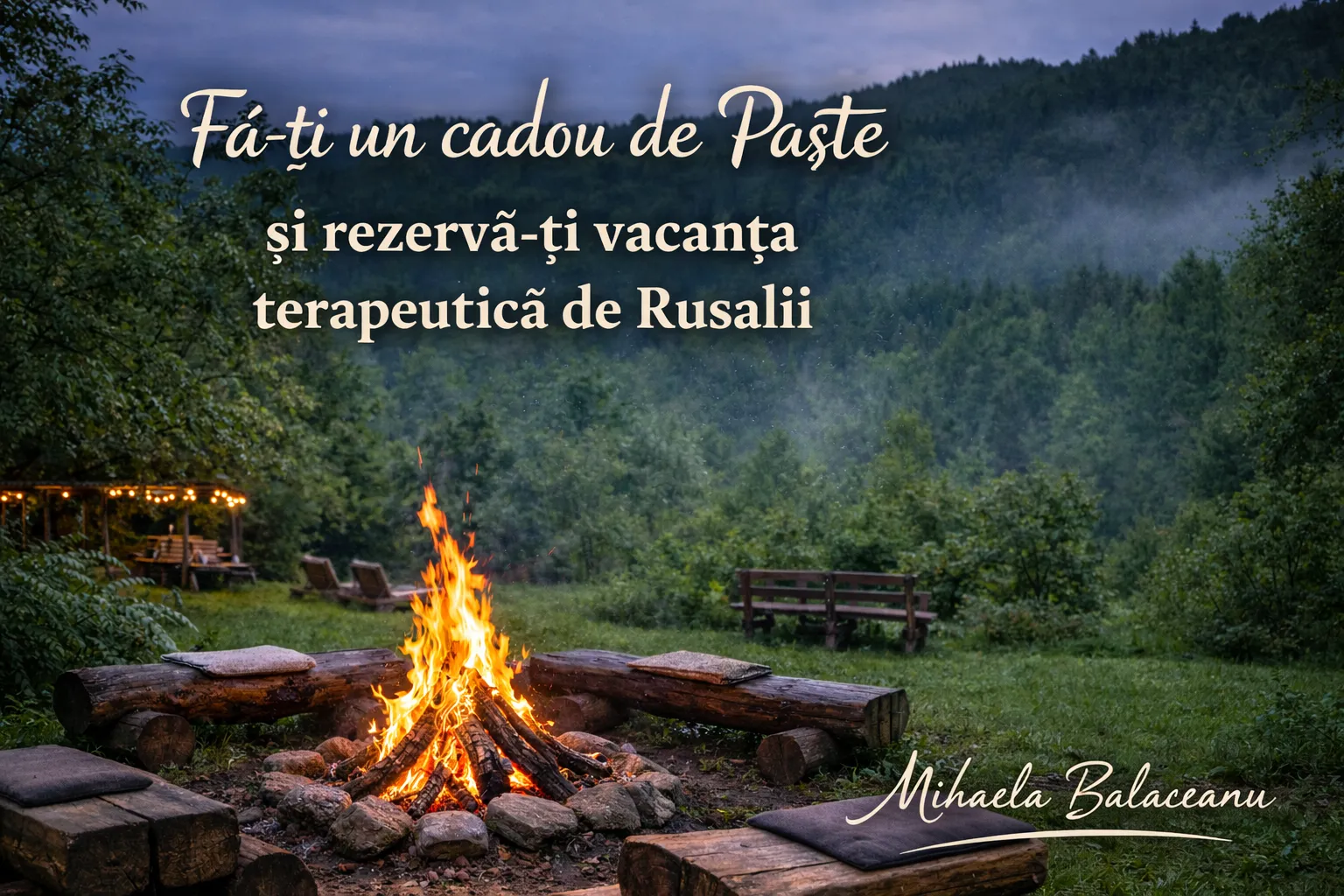 Fă-ți un cadou de Paște și rezervă-ți vacanța terapeutică de Rusalii!