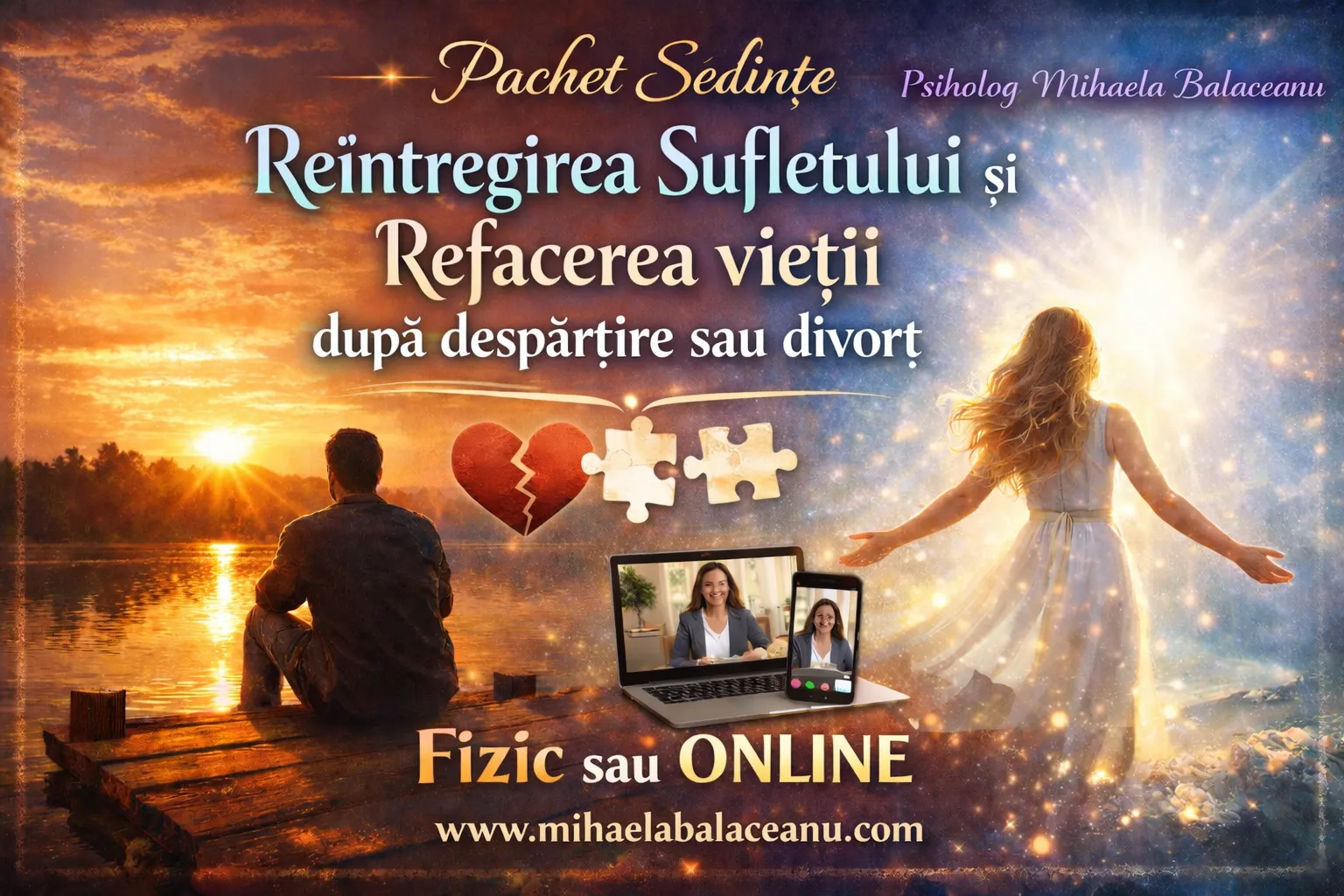Transformă durerea în putere și renaște mai puternic! Pachet sedinte Renastere dupa separare/ divort sau blocaje in relatii